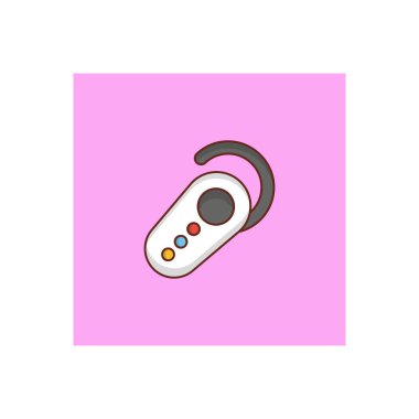 Şeffaf bir arkaplan üzerinde bluetooth vektör çizimi. Konsept ve grafik tasarım için vektör çizgisi düz simgesi. 