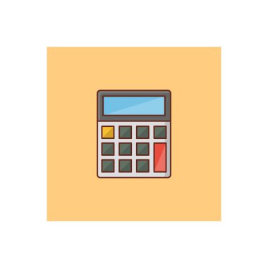 Şeffaf bir arkaplan üzerinde hesap vektörü çizimi. Konsept ve grafik tasarım için vektör çizgisi düz simgesi.