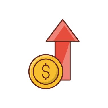 Şeffaf bir arkaplan üzerinde Vektör illüstrasyonunu yükselt. Premium kalite semboller. Konsept ve grafik tasarım için vektör çizgisi düz simgesi.
