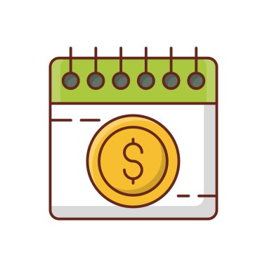 Şeffaf bir arkaplan üzerinde takvim vektör illüstrasyonu. Konsept ve grafik tasarımı için birinci sınıf kalite semboller..