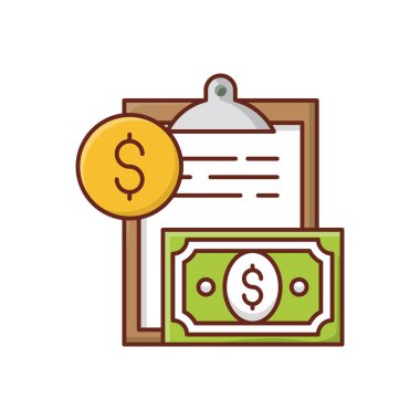 Saydam bir arkaplan üzerinde dolar vektör illüstrasyonu. Konsept ve grafik tasarım için vektör çizgisi düz simgesi..