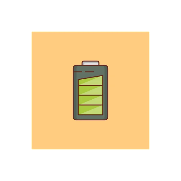 Battery Vector Illustration Transparent Background Premium Quality Symbols Vector Line — Διανυσματικό Αρχείο
