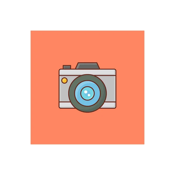 Camera Vector Illustration Transparent Background Premium Quality Symbols Vector Line —  Vetores de Stock