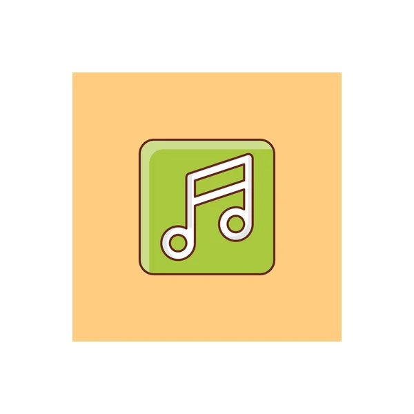 Music Vector Illustration Transparent Background Premium Quality Symbols Vector Line — 스톡 벡터