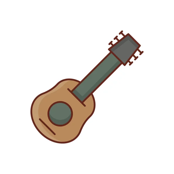 Guitar Vector Illustration Transparent Background Premium Quality Symbols Vector Line — ストックベクタ