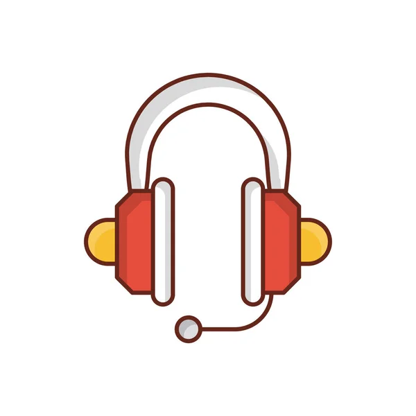 Headphone Vector Illustration Transparent Background Premium Quality Symbols Vector Line — Stockový vektor