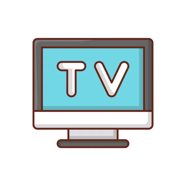 Television Vector Illustration Transparent Background Premium Quality Symbols Vector Line — Stockvektor