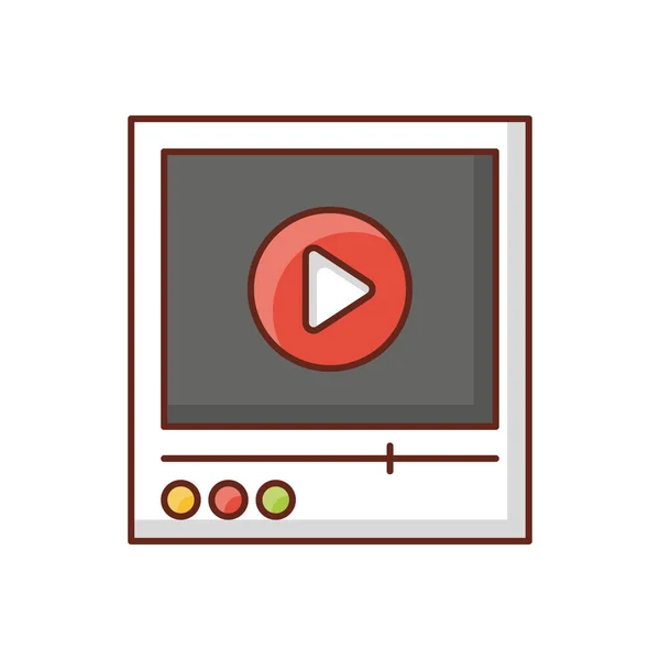 Video Vector Illustration Transparent Background Premium Quality Symbols Vector Line — Image vectorielle