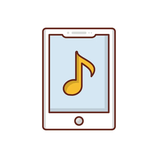 Mobile Music Vector Illustration Transparent Background Premium Quality Symbols Vector — Image vectorielle