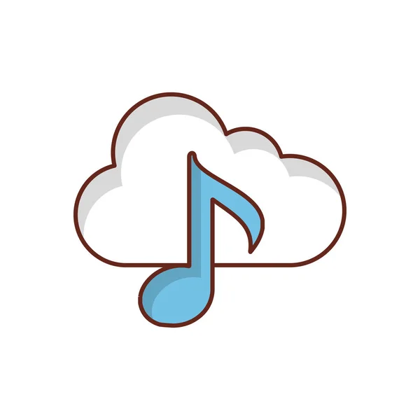 Cloud Vector Illustration Transparent Background Premium Quality Symbols Vector Line — 스톡 벡터