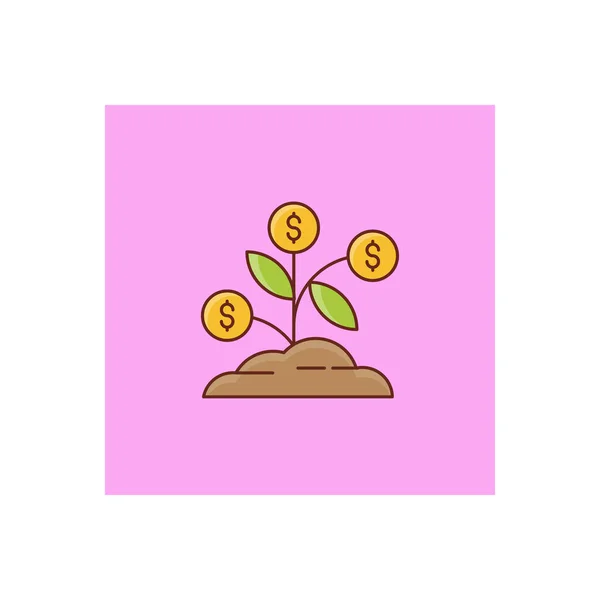 Dollar Growth Vector Illustration Transparent Background Premium Quality Symbols Vector — 스톡 벡터