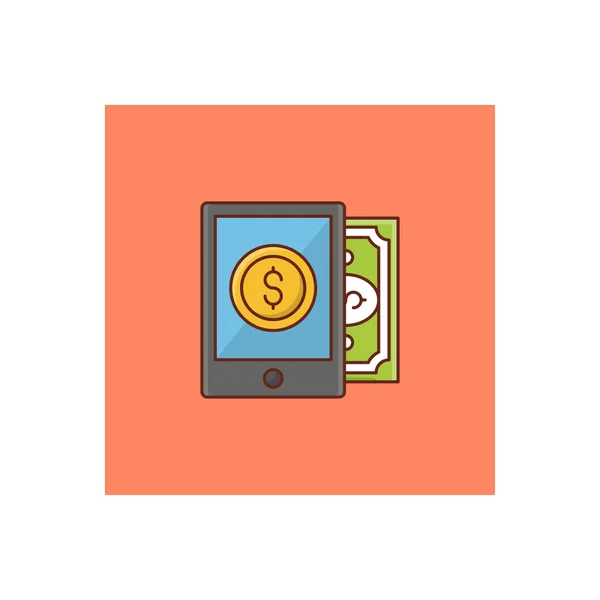 Online Pay Vector Illustration Transparent Background Premium Quality Symbols Vector — Stock Vector