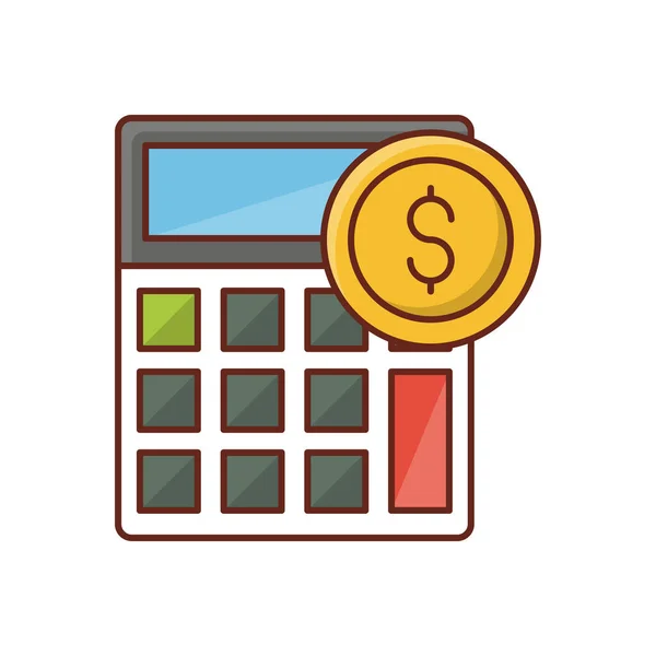 Dollar Calculation Vector Illustration Transparent Background Premium Quality Symbols Vector — Stockvector