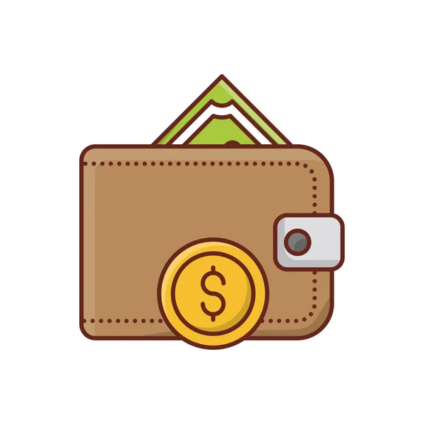 Brieftasche Vector Illustration Auf Einem Transparenten Hintergrund Premium Qualität Symbols — Stockvektor
