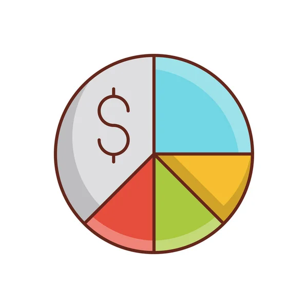 Dollar Chart Vector Illustration Transparent Background Premium Quality Symbols Vector — Wektor stockowy