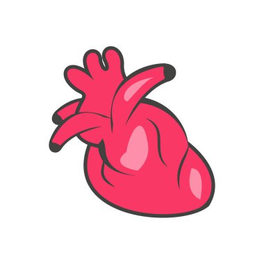 Şeffaf bir arkaplan üzerinde kalp vektör çizimi. Konsept ve grafik tasarım için birinci sınıf kalite semboller..