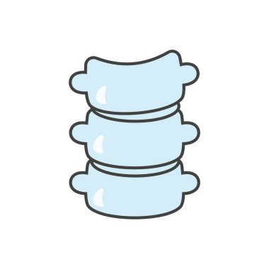 Şeffaf bir arkaplanda kemik vektör çizimi. Konsept ve grafik tasarım için birinci sınıf kalite semboller..