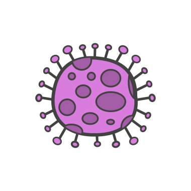 Şeffaf bir arkaplan üzerinde korona vektör çizimi. Konsept ve grafik tasarım için vektör çizgisi düz simgesi.