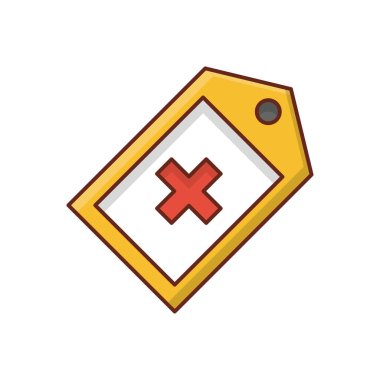 Şeffaf bir arkaplan üzerinde etiket vektör çizimi. Konsept ve grafik tasarım için birinci sınıf kalite semboller. 