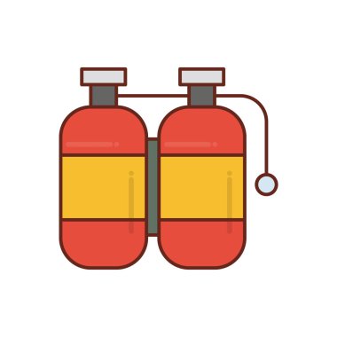 oxygen Vector illustration on a transparent background.Premium quality symbols.vector line flat icon for concept and graphic design