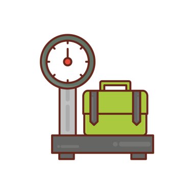 Şeffaf bir arkaplan üzerinde ağırlık vektör çizimi. Konsept ve grafik tasarım için birinci sınıf kalite semboller. 