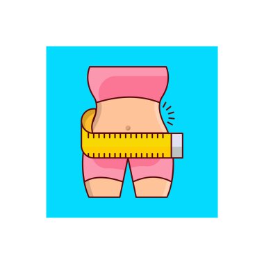 body slim Vector illustration on a transparent background.Premium quality symbols.vector line flat icon for concept and graphic design