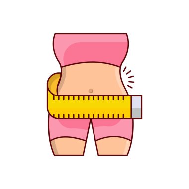body slim Vector illustration on a transparent background.Premium quality symbols.vector line flat icon for concept and graphic design
