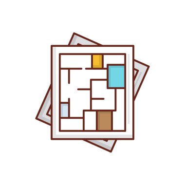 Şeffaf bir arkaplan üzerindeki şablon vektör çizimi. Konsept ve grafik tasarımı için vektör çizgisi düz simgesi 