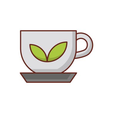green tea Vector illustration on a transparent background.Premium quality symbols.vector line flat icon for concept and graphic design.