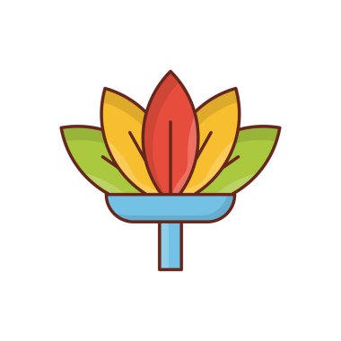 Şeffaf bir arkaplan üzerinde çiçek vektör çizimi. Konsept ve grafik tasarım için birinci sınıf kalite semboller..