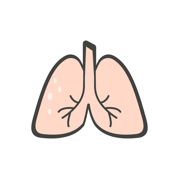 Lungs Vector Illustration Transparent Background Premium Quality Symbols Vector Line — 图库矢量图片