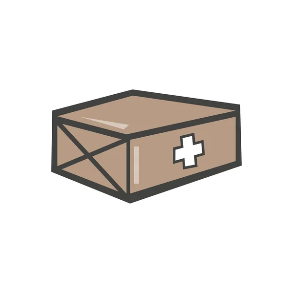 Medical Box Vector Illustration Transparent Background Premium Quality Symbols Vector — ストックベクタ