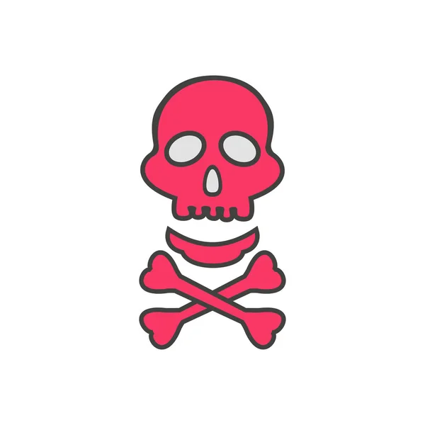 Skull Vector Illustration Transparent Background Premium Quality Symbols Vector Line — Stock Vector