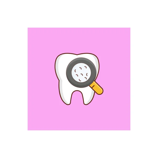 Search Teeth Vector Illustration Transparent Background Premium Quality Symbols Vector — Vector de stock