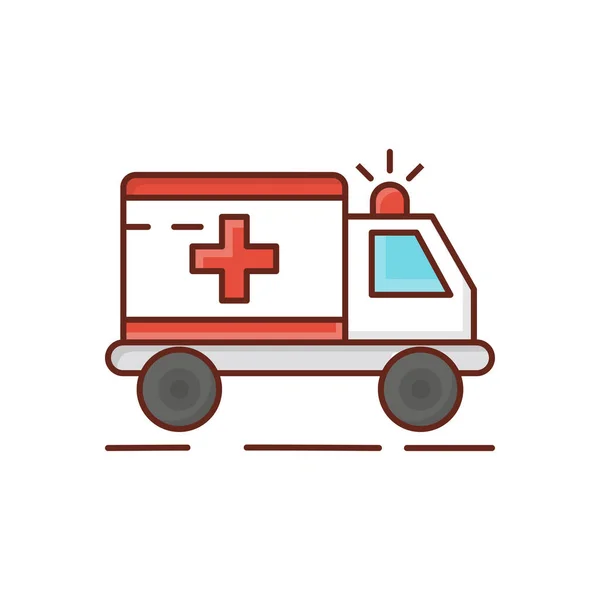 Ambulance Vector Illustration Transparent Background Premium Quality Symbols Vector Line — Image vectorielle