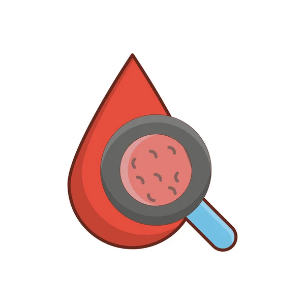 Search Blood Vector Illustration Transparent Background Premium Quality Symbols Vector — Wektor stockowy
