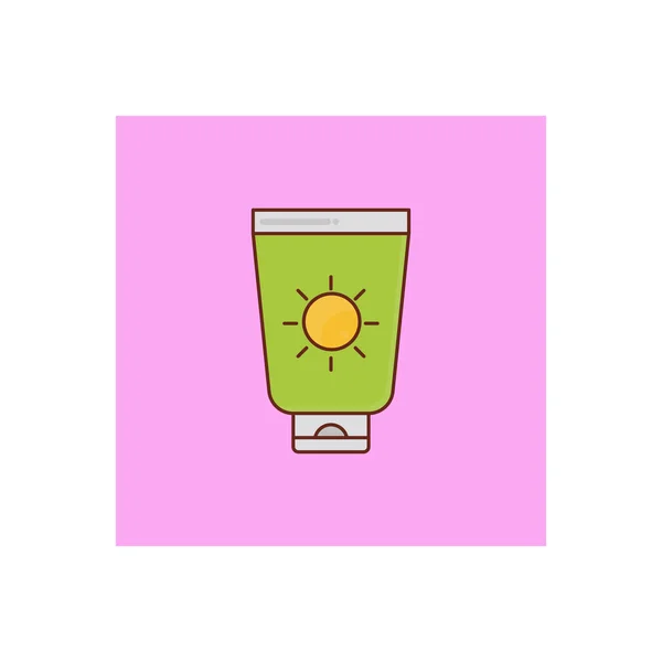 Bloqueador Solar Ilustración Vectorial Sobre Fondo Transparente Calidad Premium Simbols — Archivo Imágenes Vectoriales