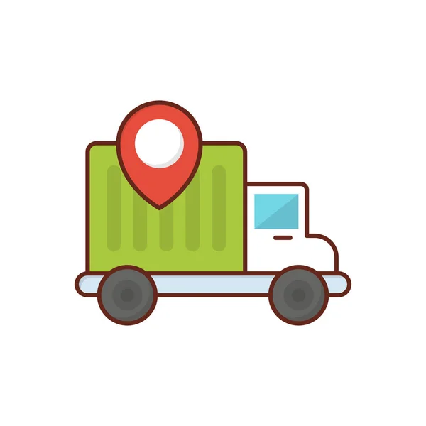 Delivery Location Vector Illustration Transparent Background Premium Quality Symbols Vector — Archivo Imágenes Vectoriales