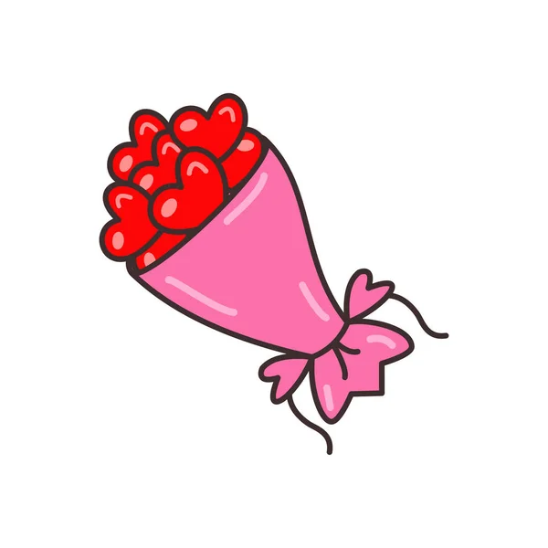 Bouquet Vector Illustration Transparent Background Premium Quality Symbols Vector Line — Διανυσματικό Αρχείο