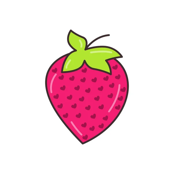 Strawberry Vector Illustration Transparent Background Premium Quality Symbols Vector Line — Stock Vector