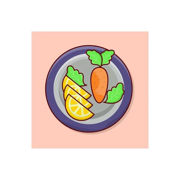 Salad Vector Illustration Transparent Background Premium Quality Symbols Vector Line — 스톡 벡터