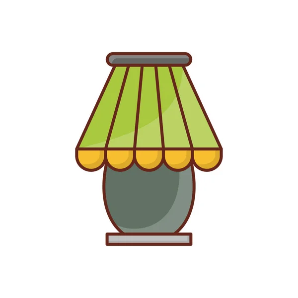 Lamp Vector Illustration Transparent Background Premium Quality Symbols Vector Line — Διανυσματικό Αρχείο