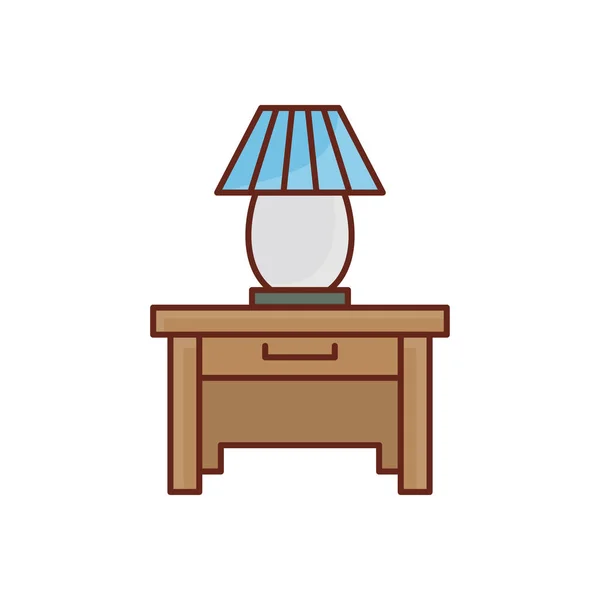 Lamp Vector Illustration Transparent Background Premium Quality Symbols Vector Line — Vetor de Stock