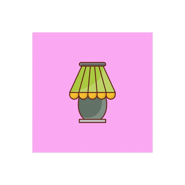 Lamp Vector Illustration Transparent Background Premium Quality Symbols Vector Line — Stockvector