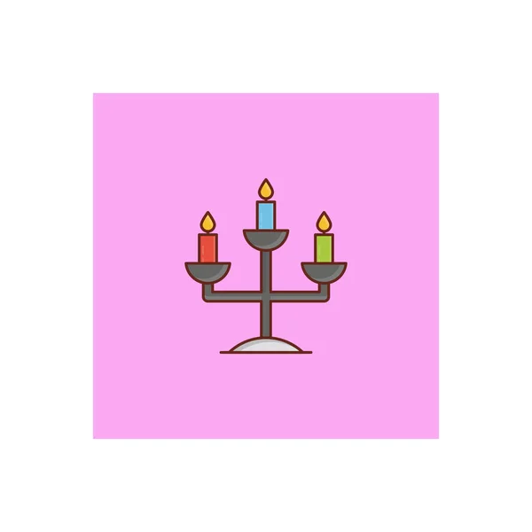 Diwali Candle Vector Illustration Transparent Background Premium Quality Symbols Vector — Archivo Imágenes Vectoriales