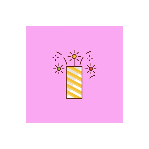 Fireworks Vector Illustration Transparent Background Premium Quality Symbols Vector Line — Stok Vektör