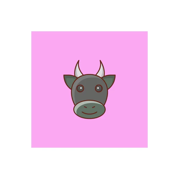 Cow Vector Illustration Transparent Background Premium Quality Symbols Vector Line — Stock Vector