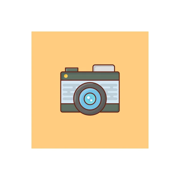 Camera Vector Illustration Transparent Background Premium Quality Symbols Vector Line — Stockvector