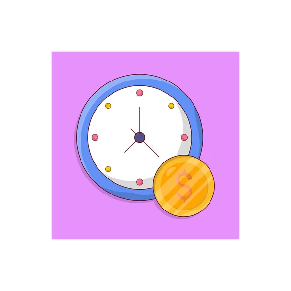 Time Vector Illustration Transparent Background Premium Quality Symbols Vector Line — Image vectorielle