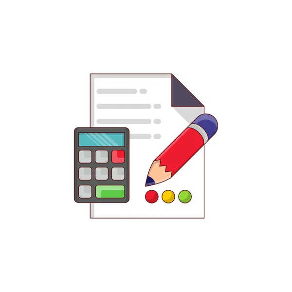 Accounting File Vector Illustratie Een Transparante Achtergrond Premium Kwaliteit Symbols — Stockvector